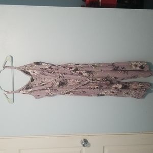 Torrid Lavender Jumpsuit with flower print